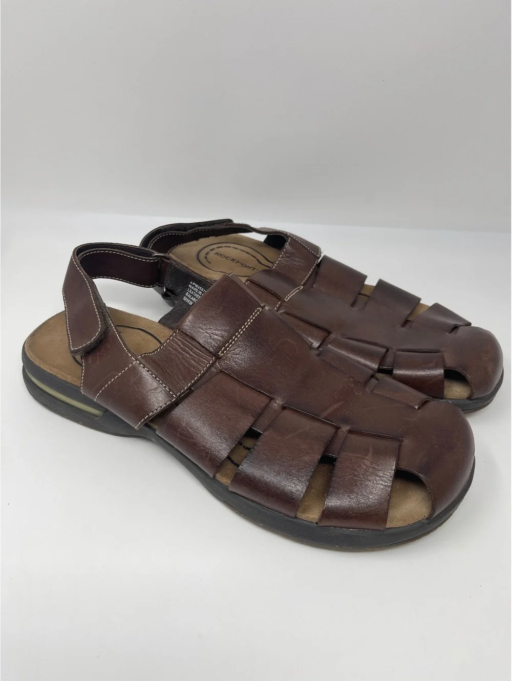 Rockport Powered by DMX Leather Brown Sandals Men's Size 13M Hiking